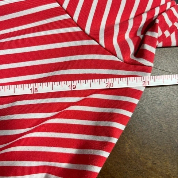 Lole Full Zip Althletic Coral Striped Jacket Size XL - Picture 4 of 6